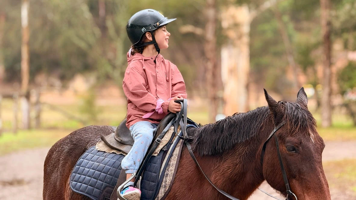 Horse riding at Glenworth Valley: Four girls, four horses, and a morning of brave