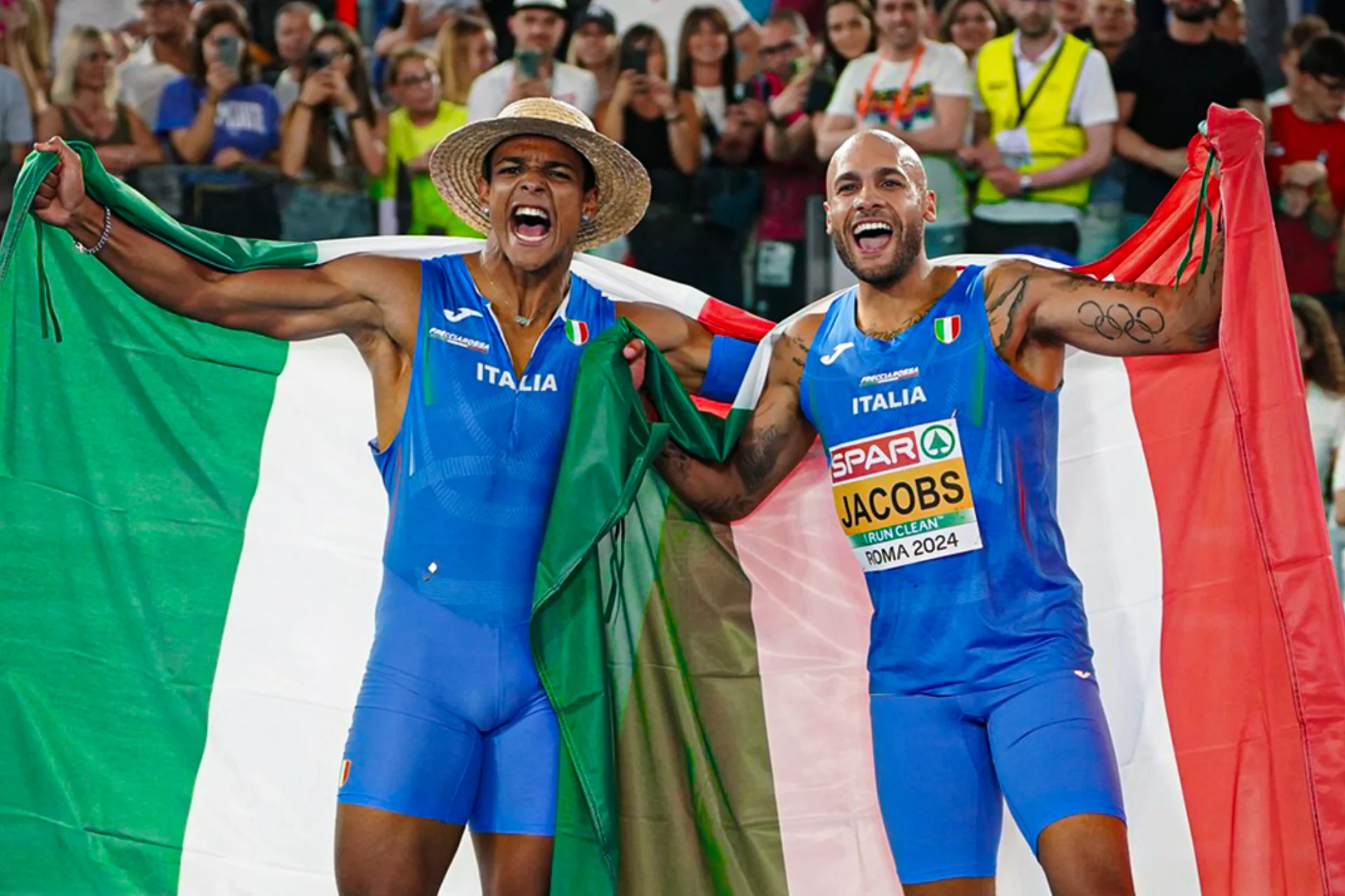 The Athlete - Percorri i traguardi di Lamont Marcell Jacobs - Campionati Europei di atletica leggera 2024 - Staffetta dei 4x100 metri