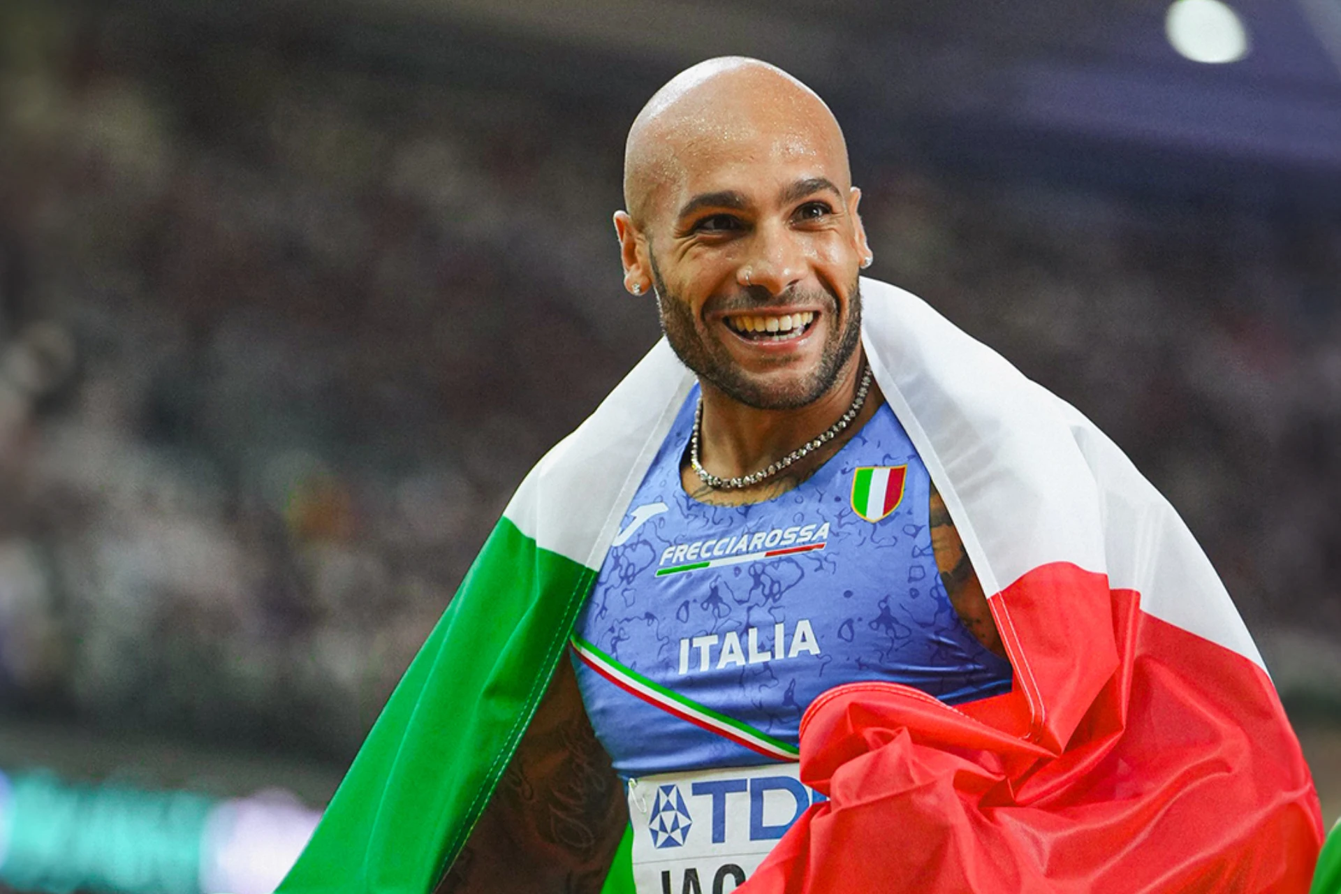 The Athlete - Percorri i traguardi di Lamont Marcell Jacobs - Campionati Mondiali di atletica leggera 2023 - Staffetta dei 4x100 metri