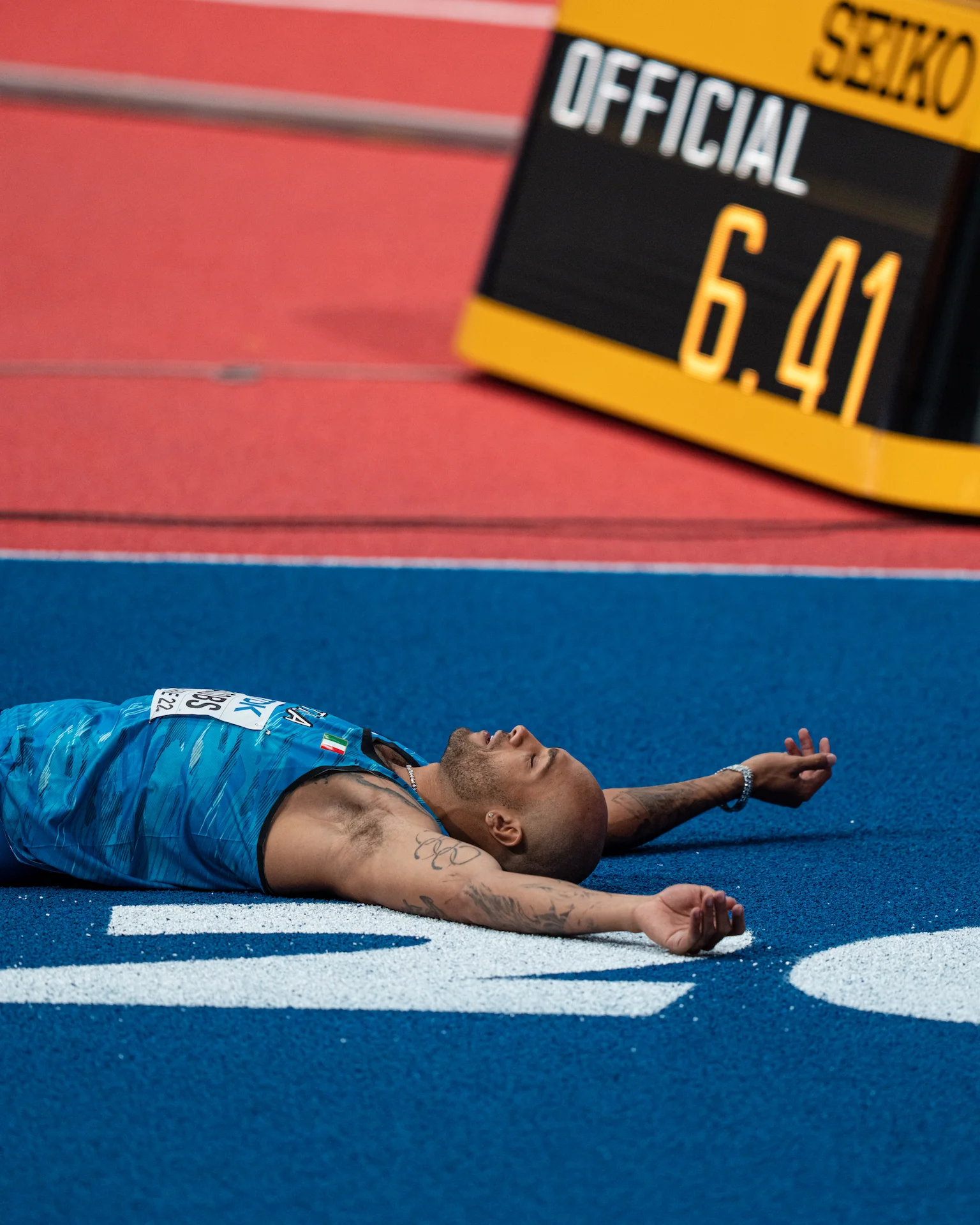 The Athlete - Percorri i traguardi di Lamont Marcell Jacobs - Campionato Mondiale di atletica leggera 2022 - 60 metri