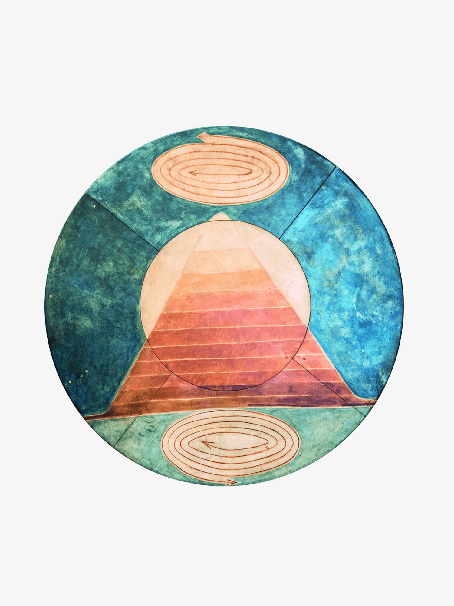 Rêve du Kilimandjaro, teinture sur peau, 150 diam, 1994