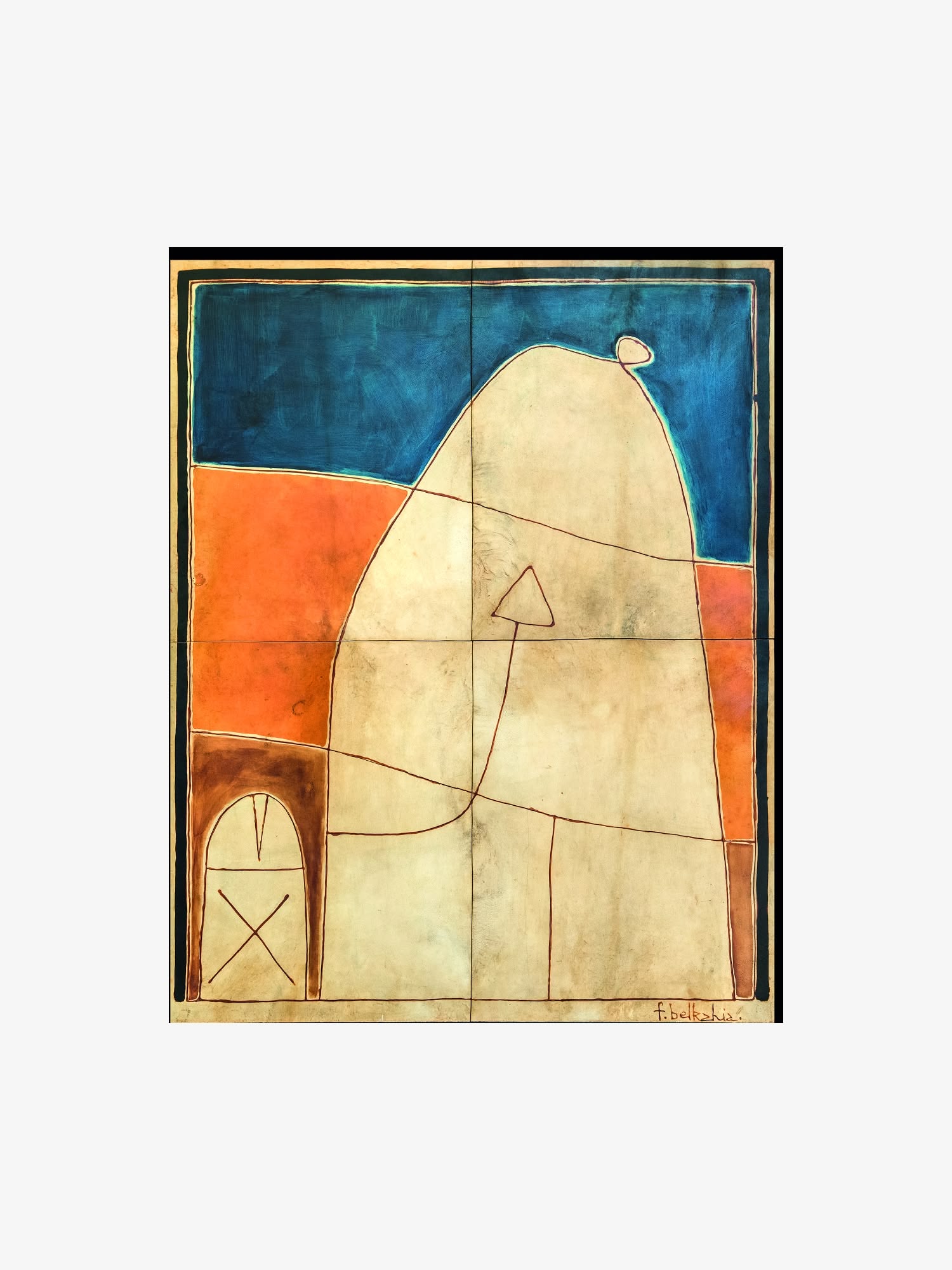Procession teinture sur peau, 150 x 153, 1980