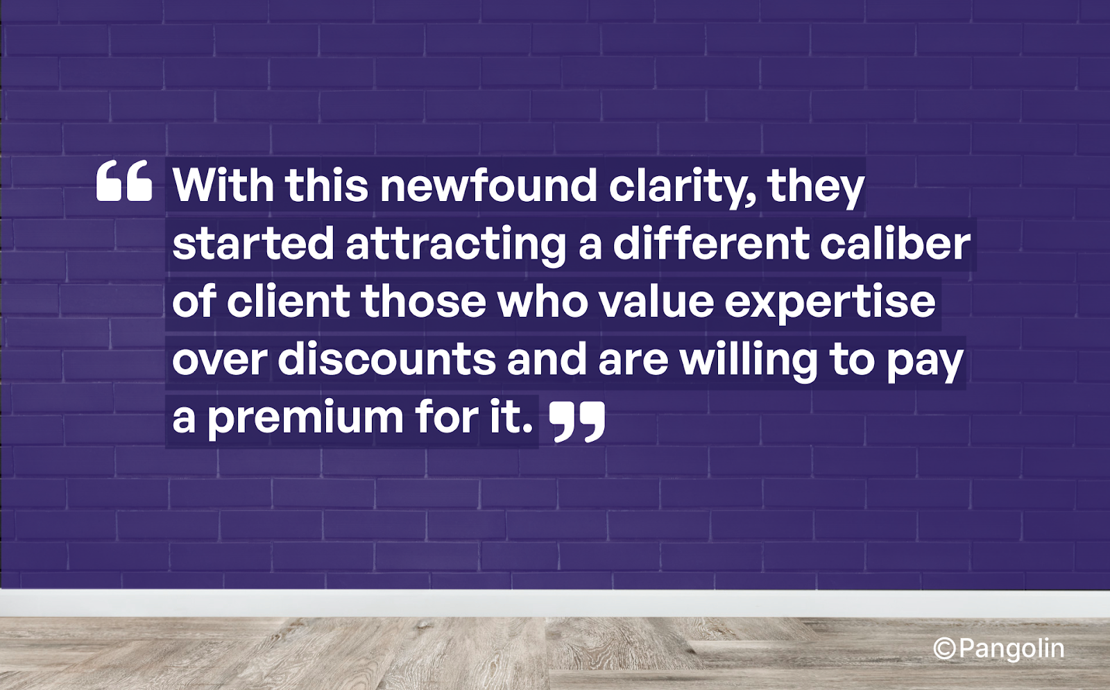 Sales and marketing alignment success testimonial: newfound clarity attracts premium clients who value expertise over discounts for IT consulting firm