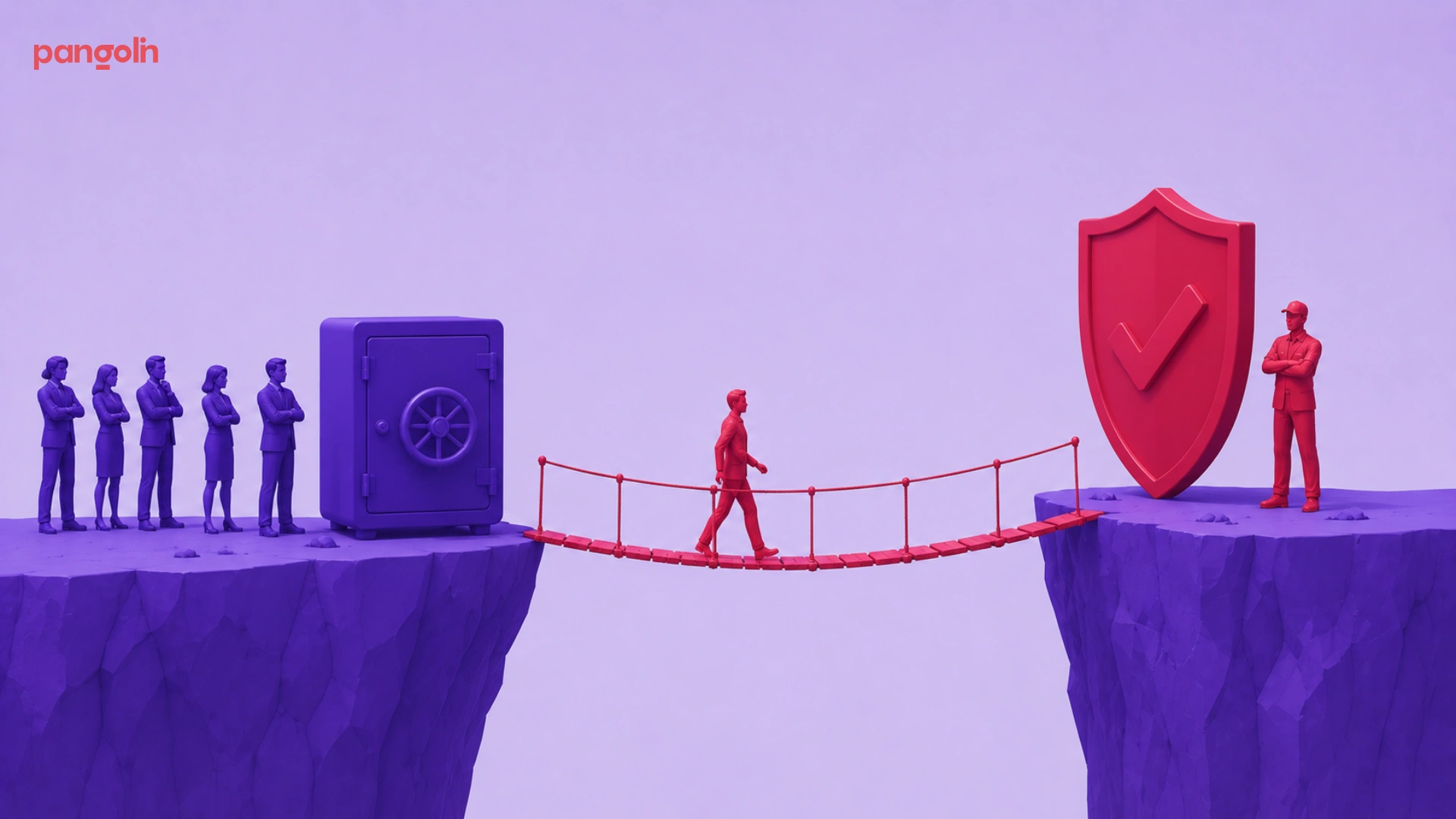 Illustration depicting the gap between successful product demonstrations and lost enterprise software deals, highlighting a framework for overcoming incumbent vendors during procurement. Visual elements represent product value, stakeholder alignment
