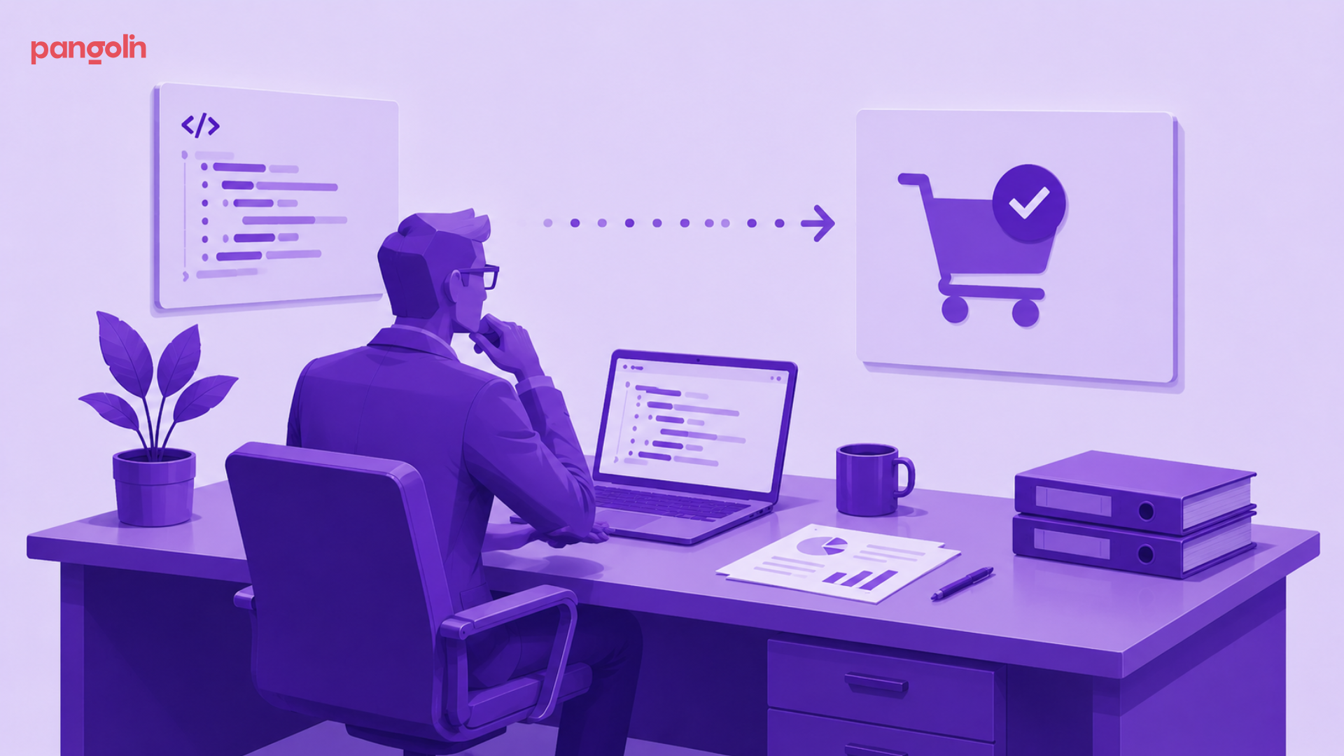 Cover image for "Why the CFO Checked Her Phone: Translating Technical Products Into Commercial Language for Enterprise Buyers." The graphic introduces a framework for translating complex technical product capabilities into commercial outcomes that resonate