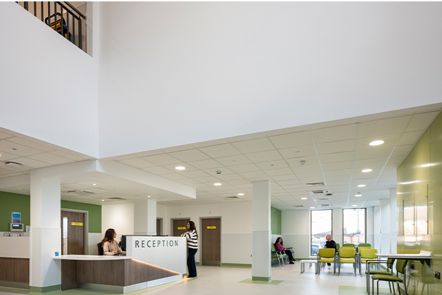 Reception and waiting area 