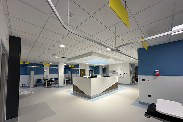 Open plan recovery area