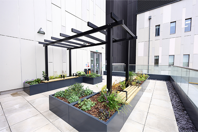 Critical care staff terrace