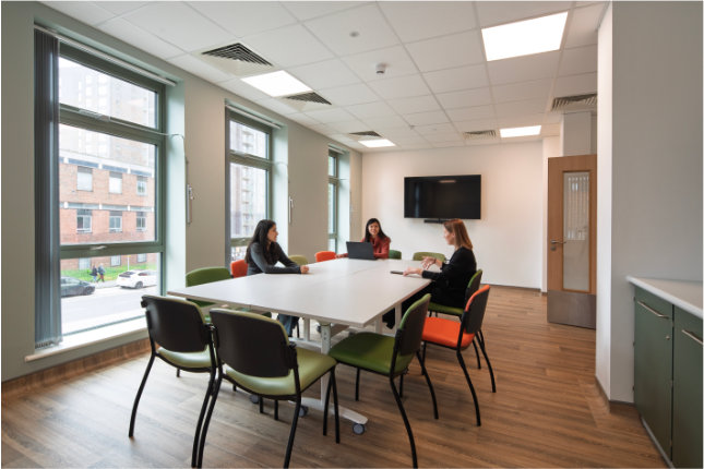 Staff meeting area 