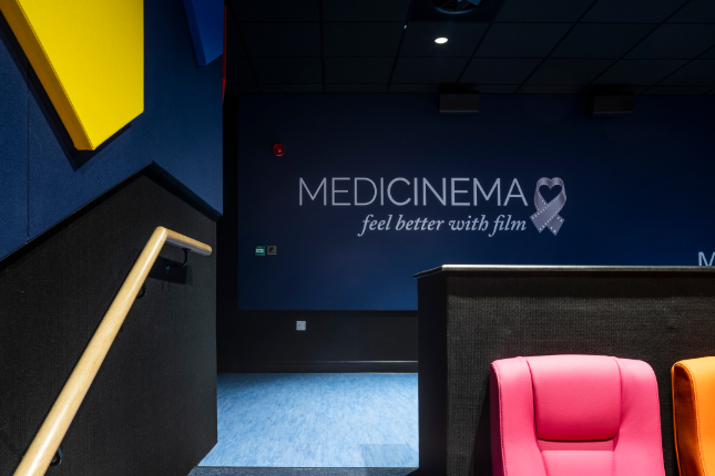 Signage and bed area