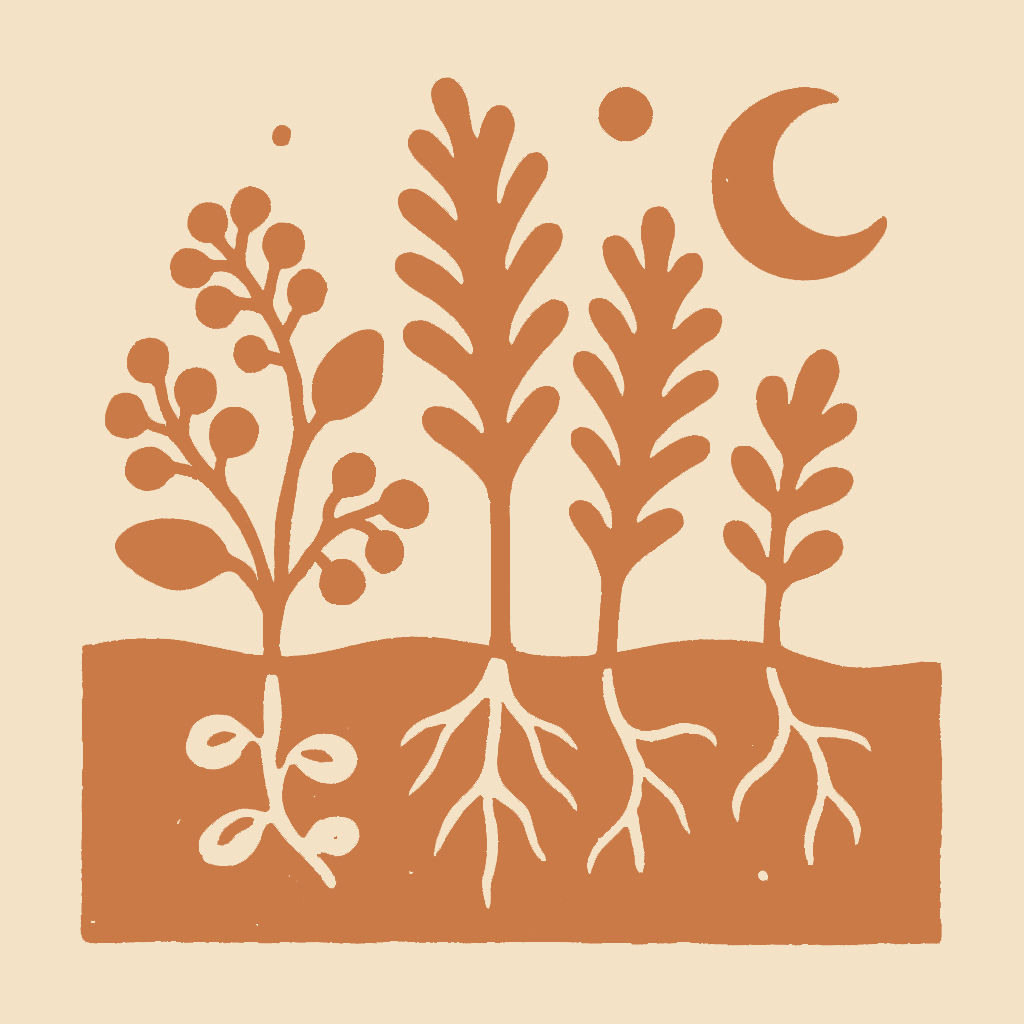 image of technicians inspecting crops