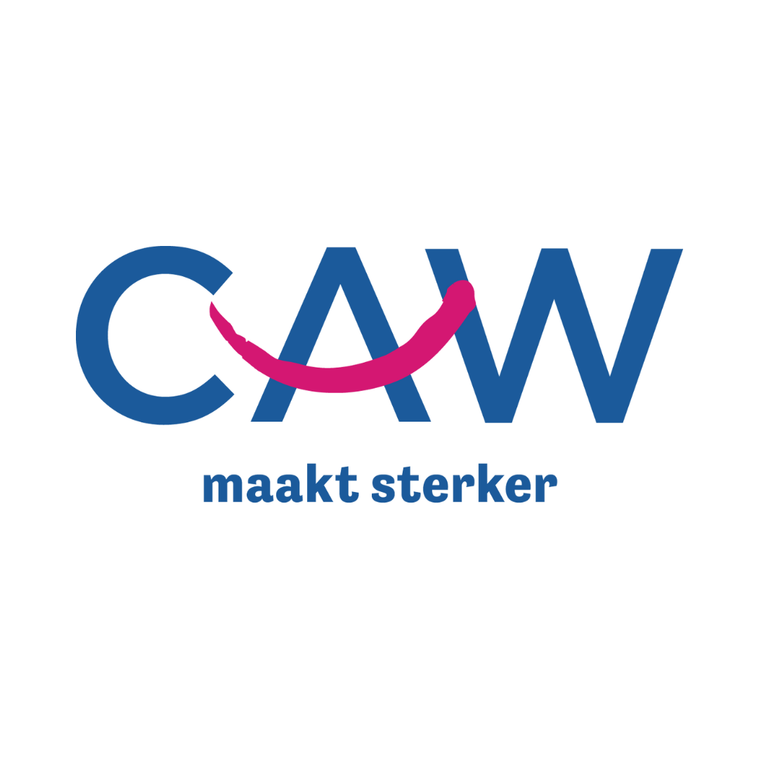 Logo CAW - Centrum Algemeen Welzijnswerk (CAW) helpt mensen met al hun vragen en problemen die te maken hebben met welzijn.