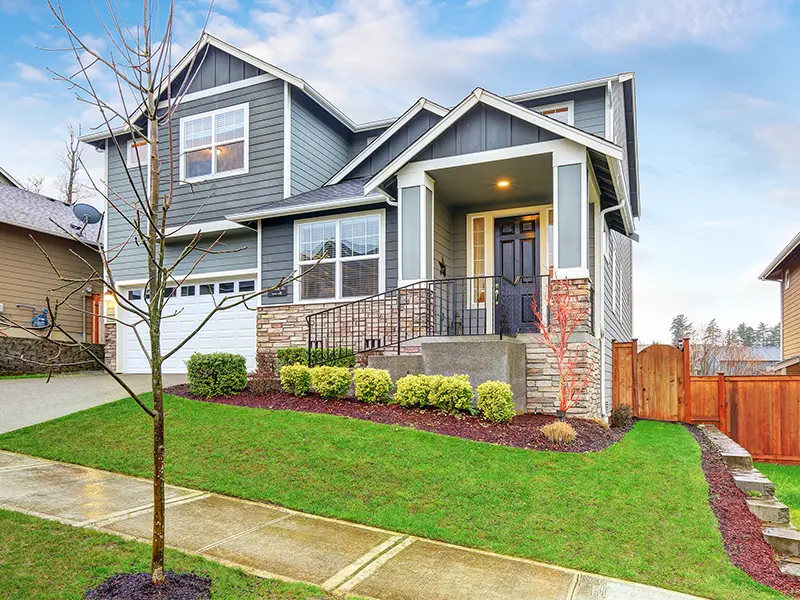 Exterior of a beautiful home 
