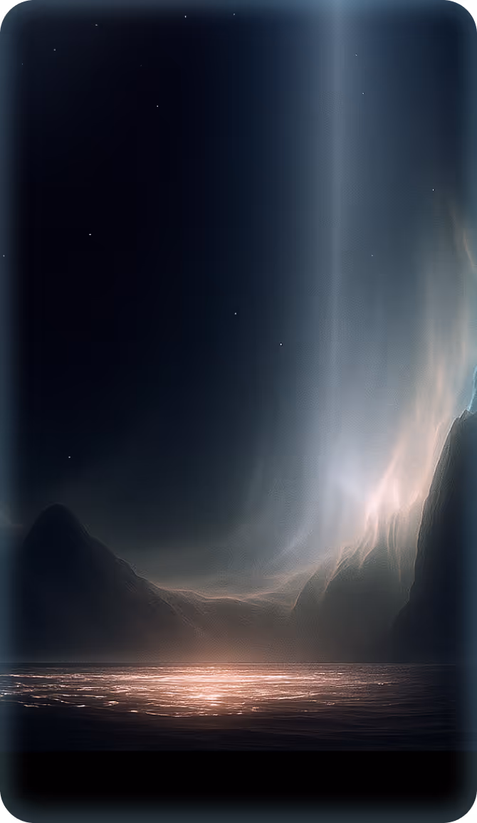 landscape illustration on mobile