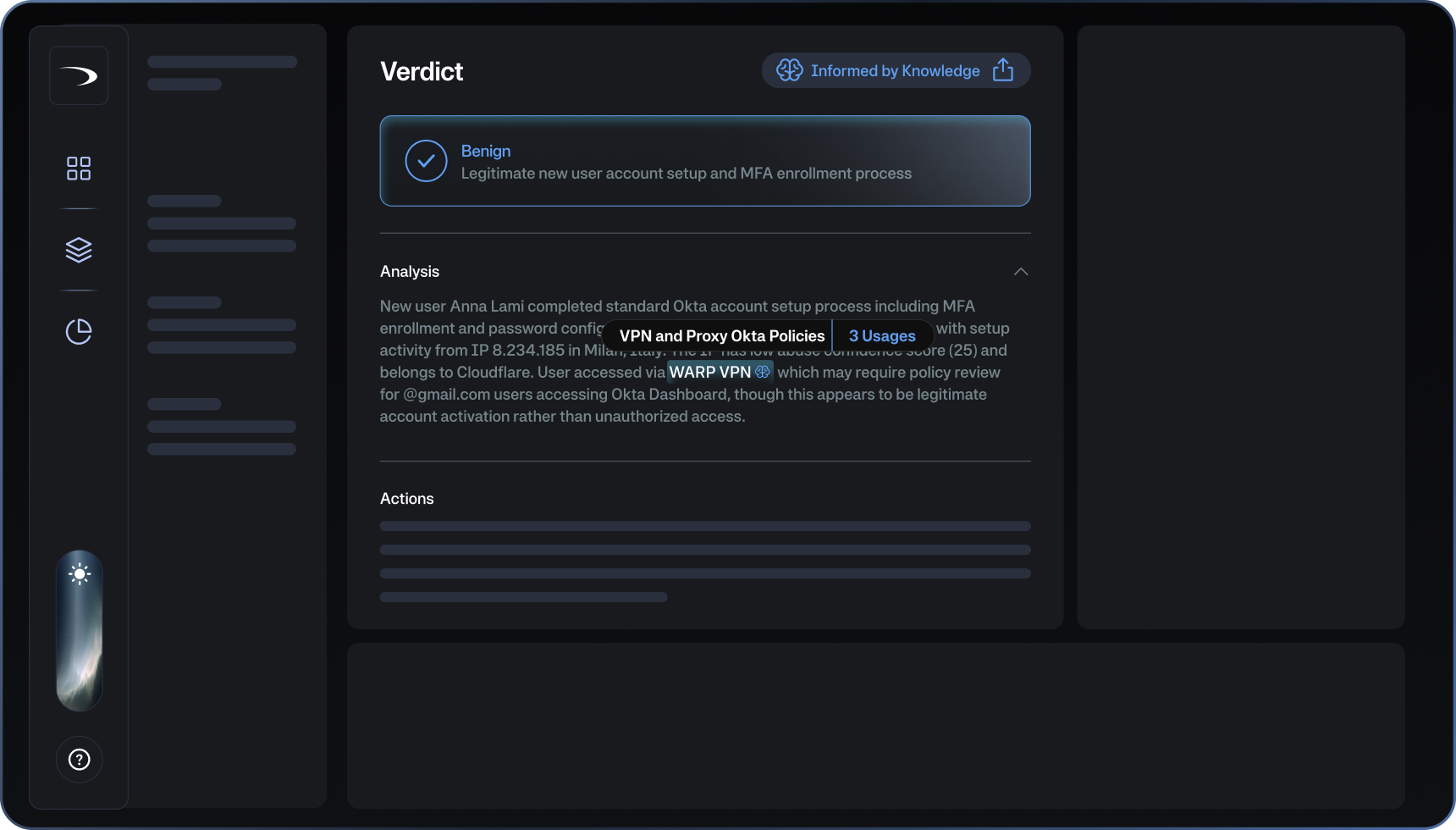 Agentic AI Investigation and Response