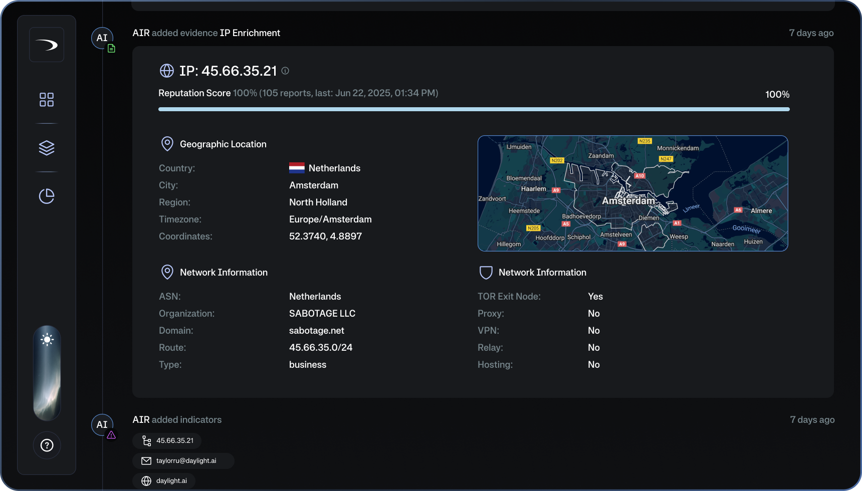 Agentic AI Investigation and Response