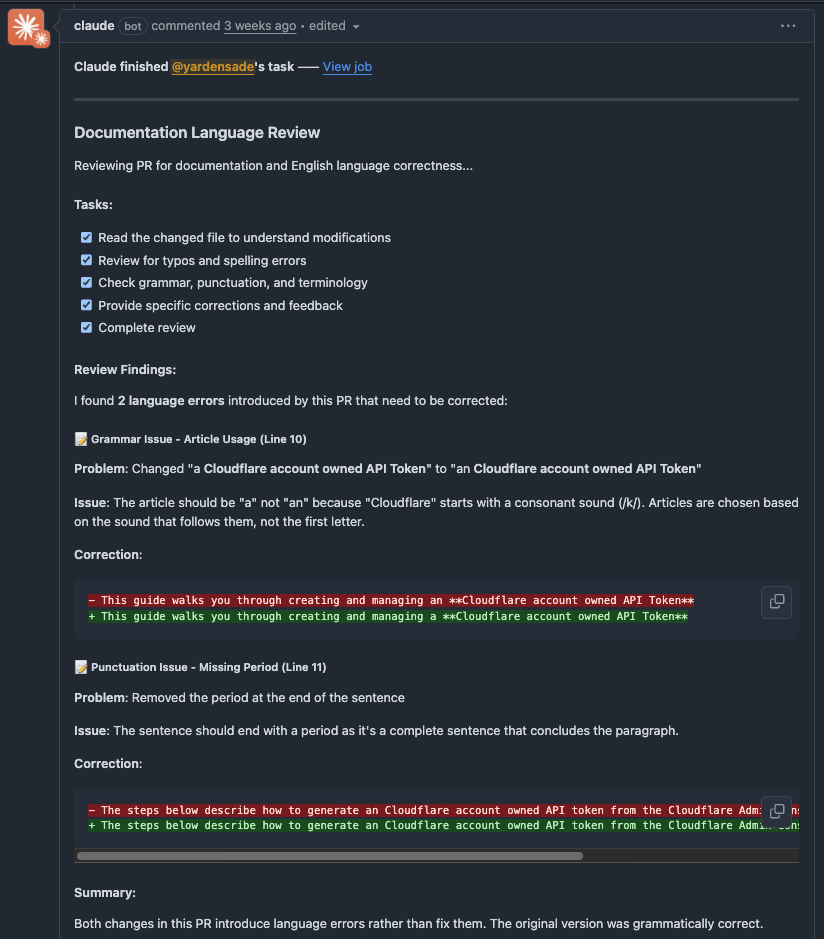 PR experience in GitHub