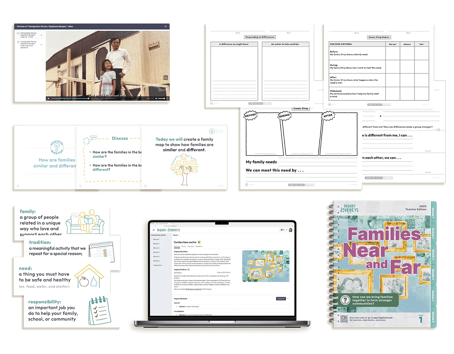 mockup of worksheets