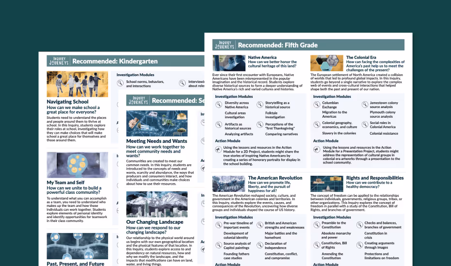 inquiry journeys scope and sequence preview