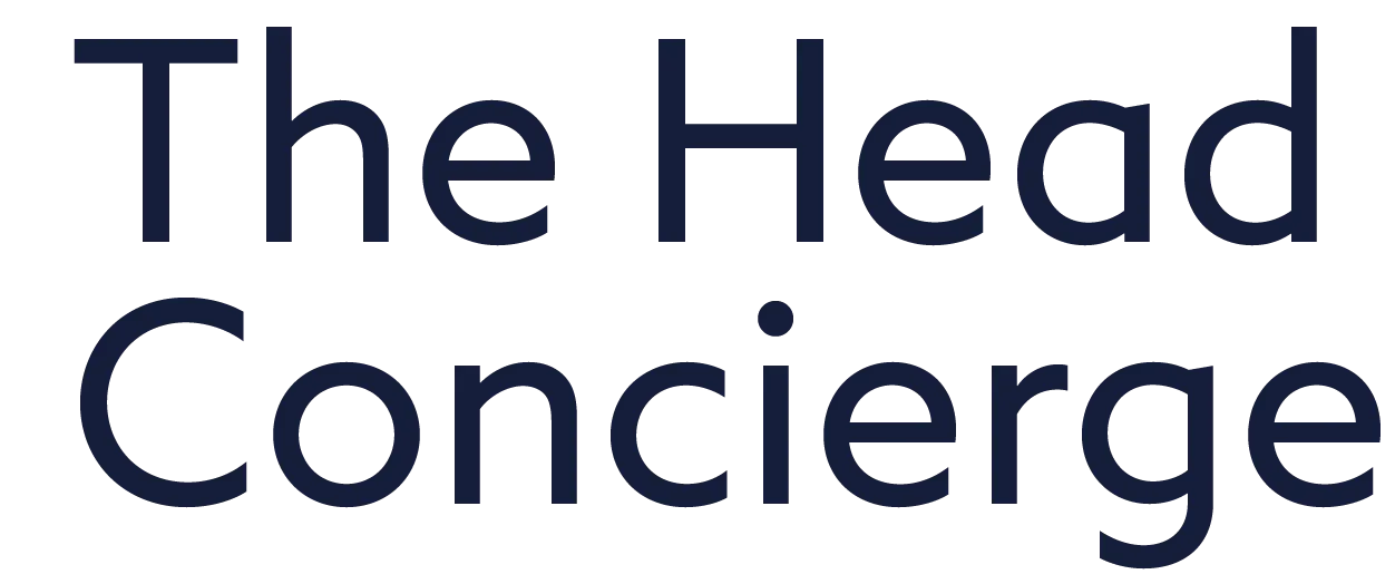 logo text "the head concierge"