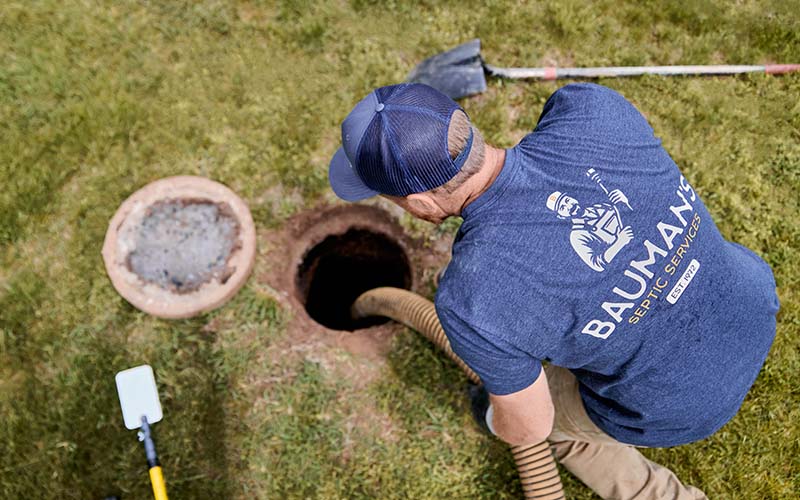 pumping a septic tank
