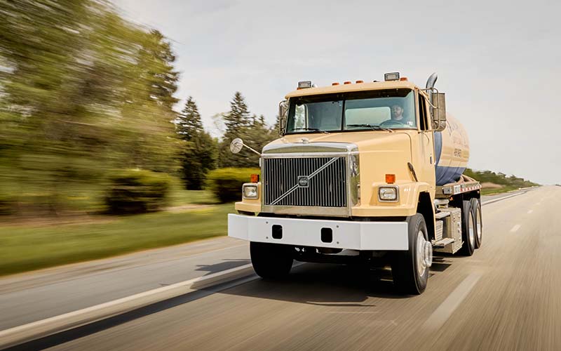 A Septic Truck Driving