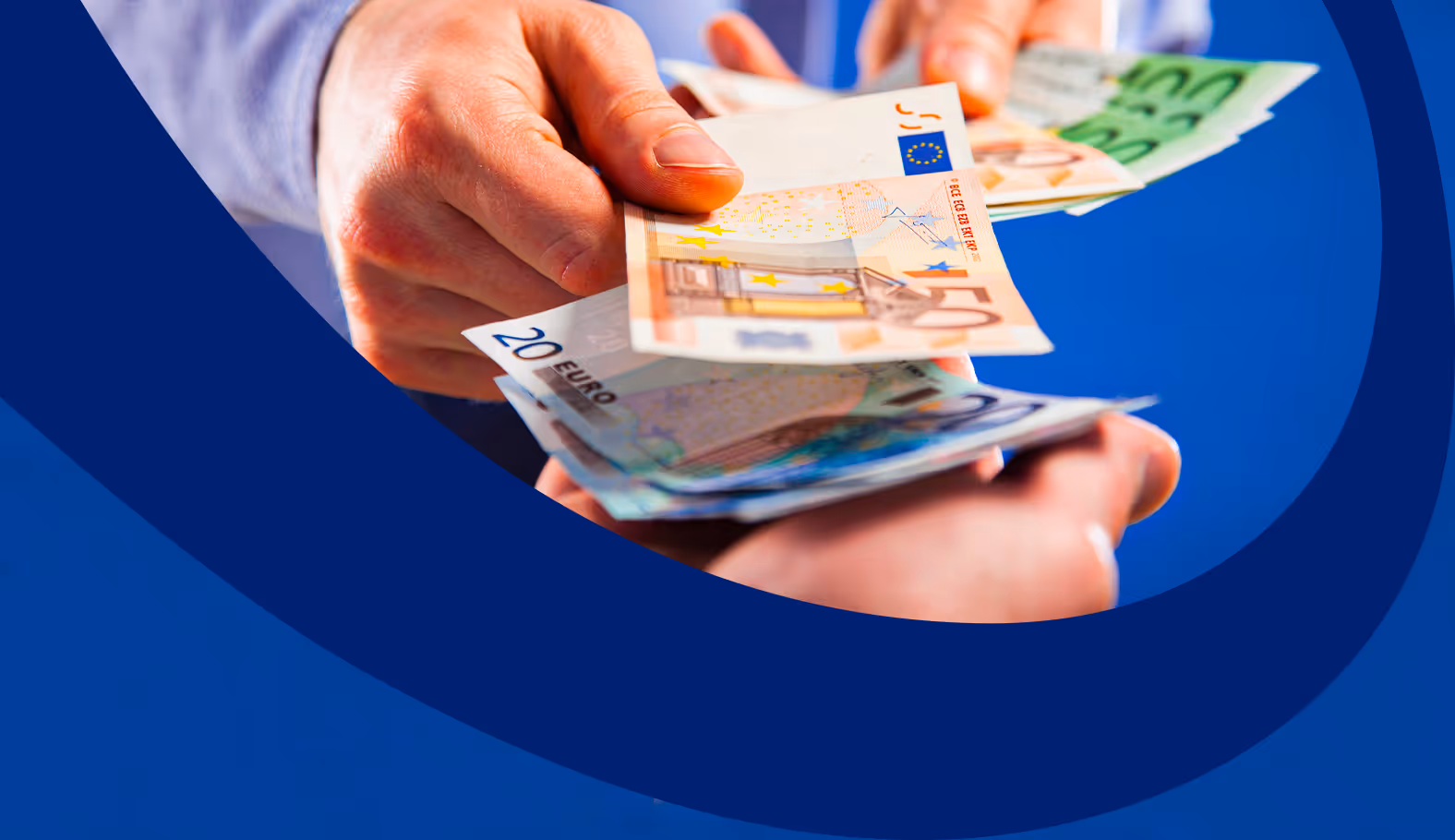 Scambio di banconote da true persone