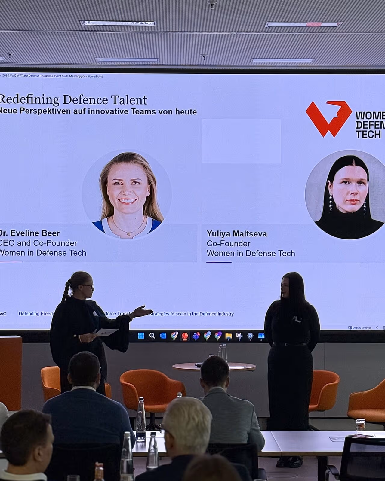 Photo from the Women in Defense Tech event