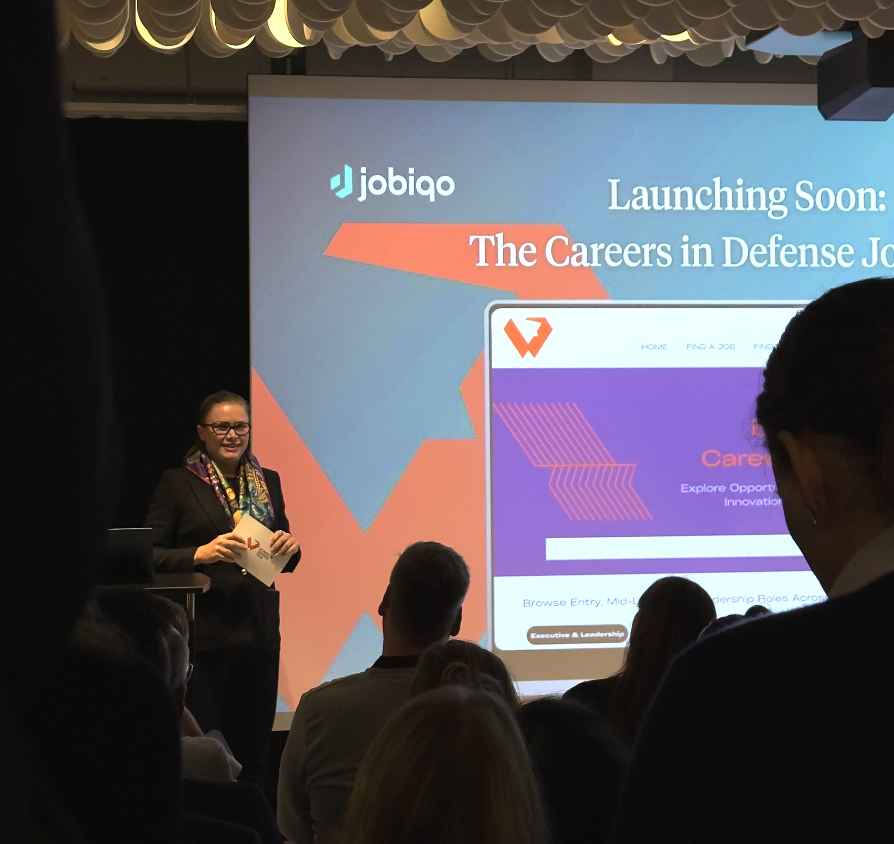 Photo from the Women in Defense Tech event