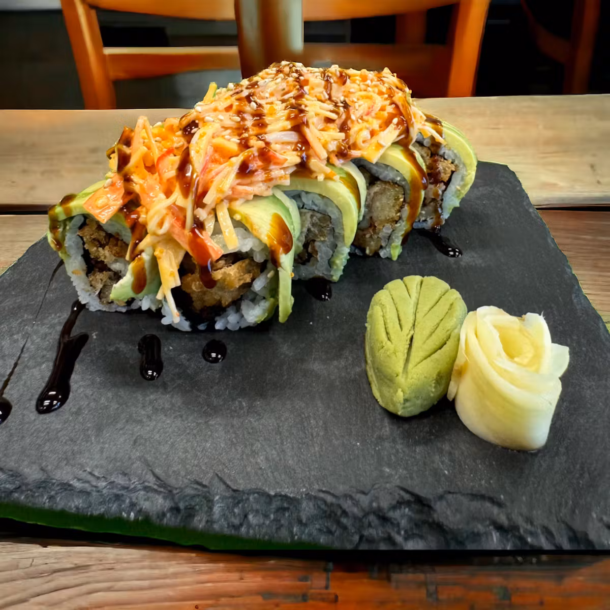 Baltimore roll served on a plate