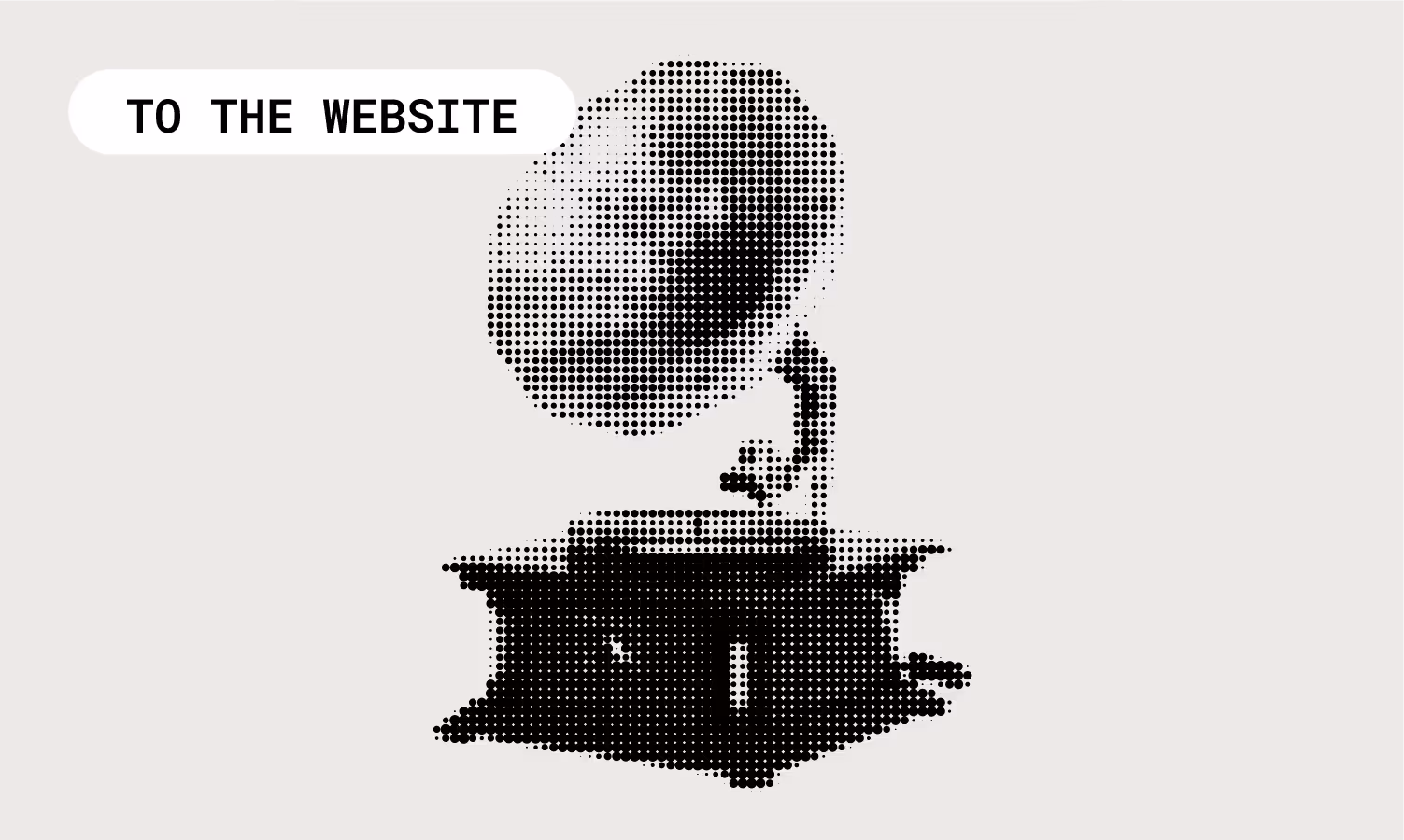 A Gramaphone in black and white