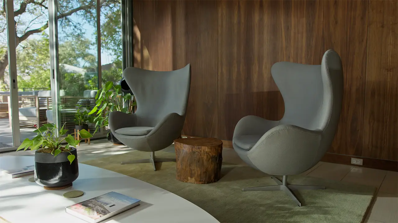 Treehouse Common Room Egg Chairs