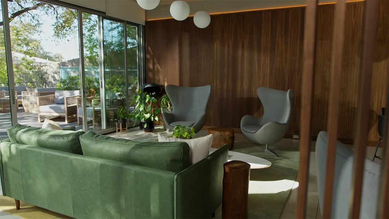 Treehouse Common Room to North