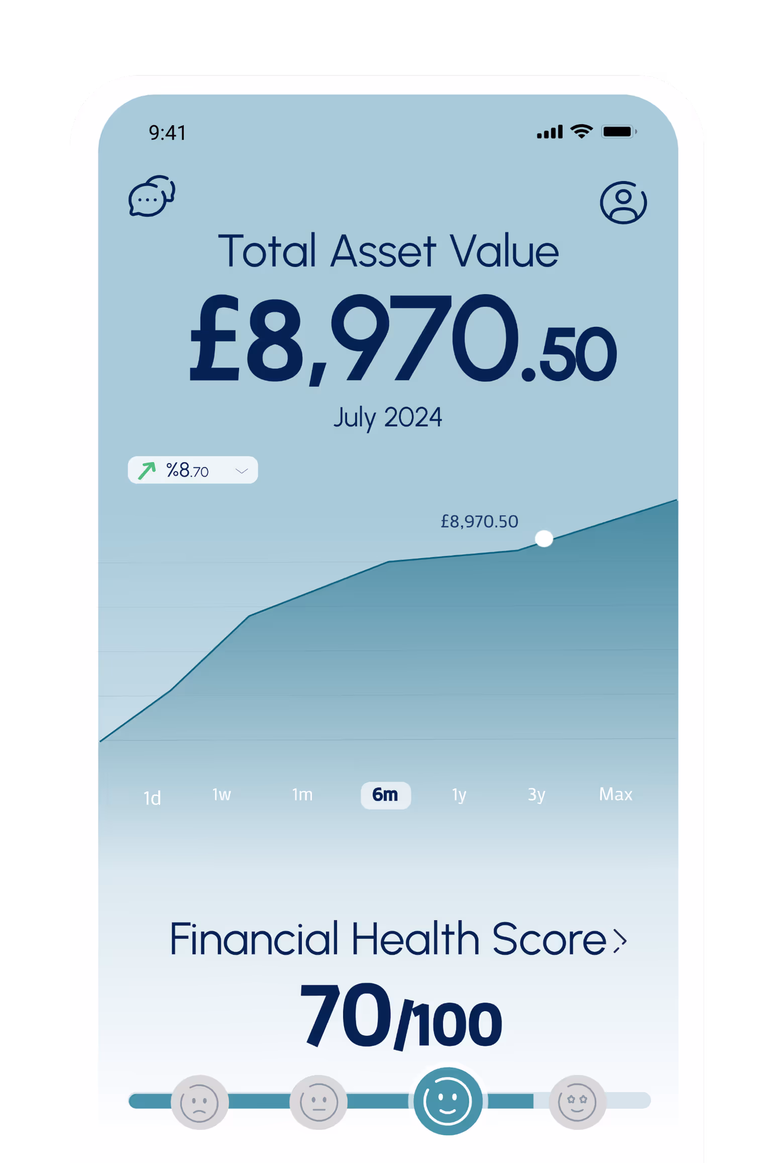 Count Finance application Welcome screen