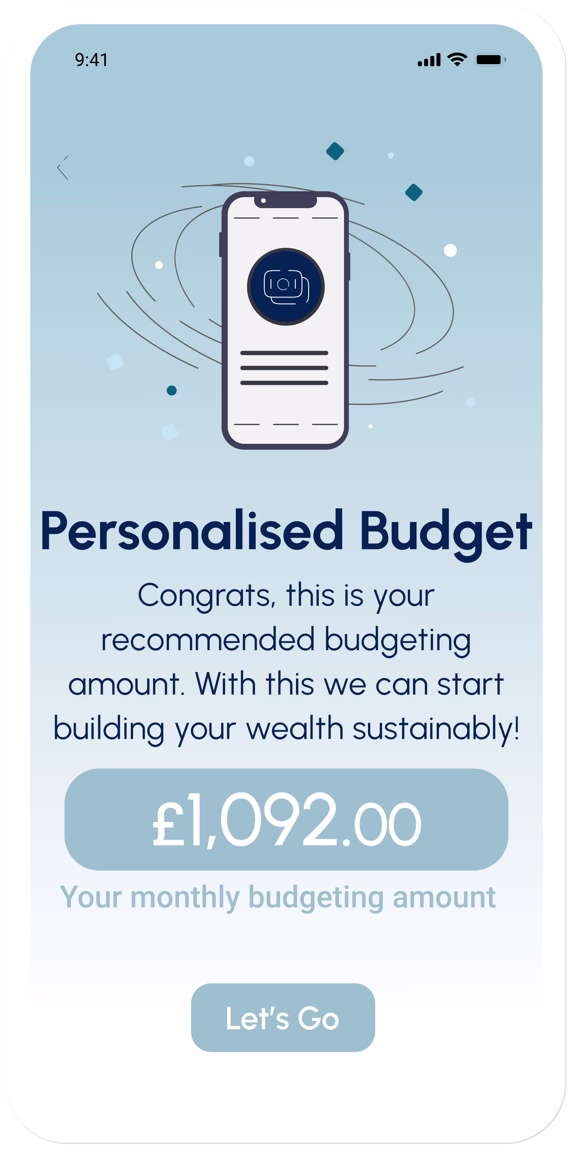 Showcase of Budgeting in Count Finance app.