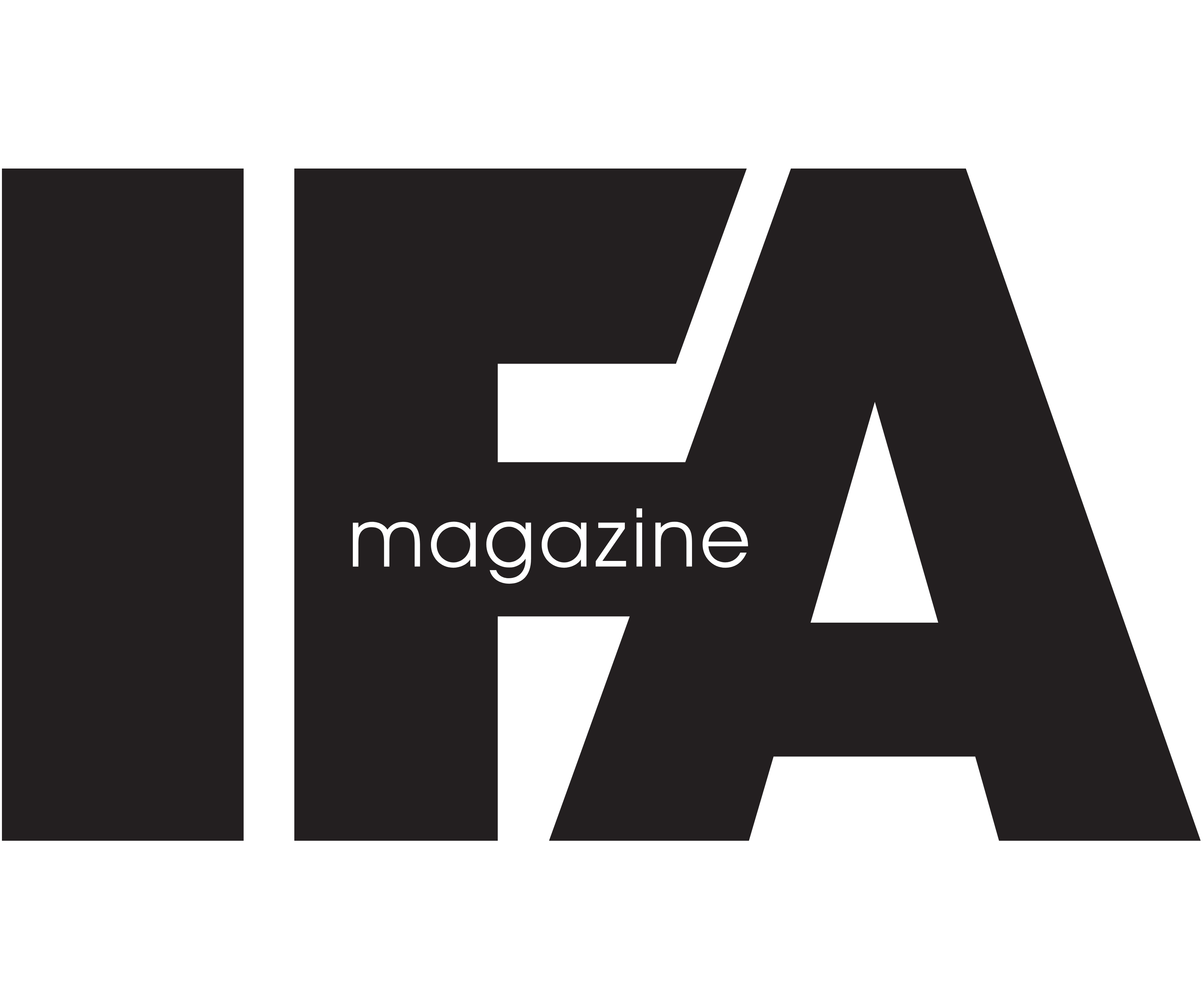 IFA Magazine logo with large stylized letters I, F, and A and the word magazine in small font across the F.