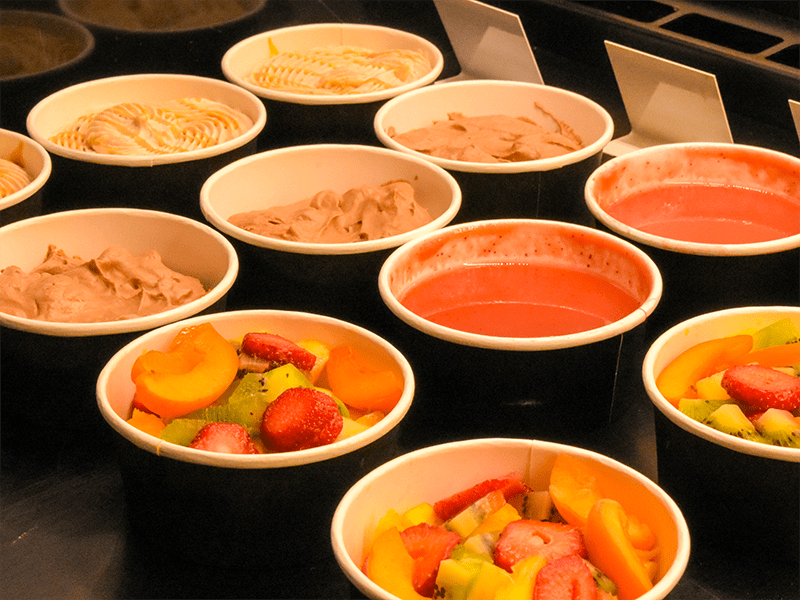 vitrine à desserts