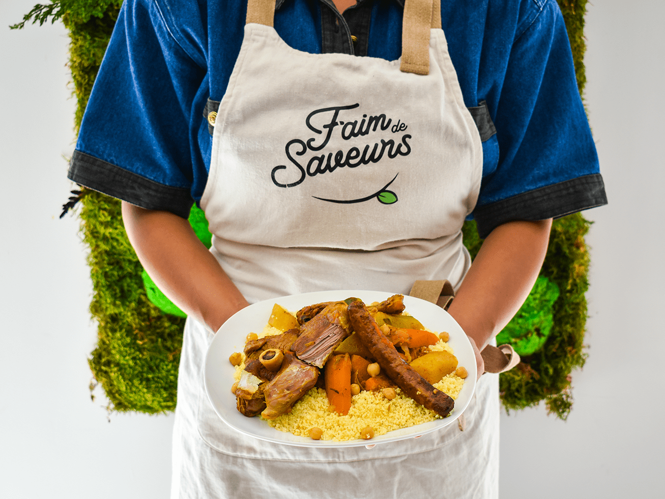 plat de couscous servi