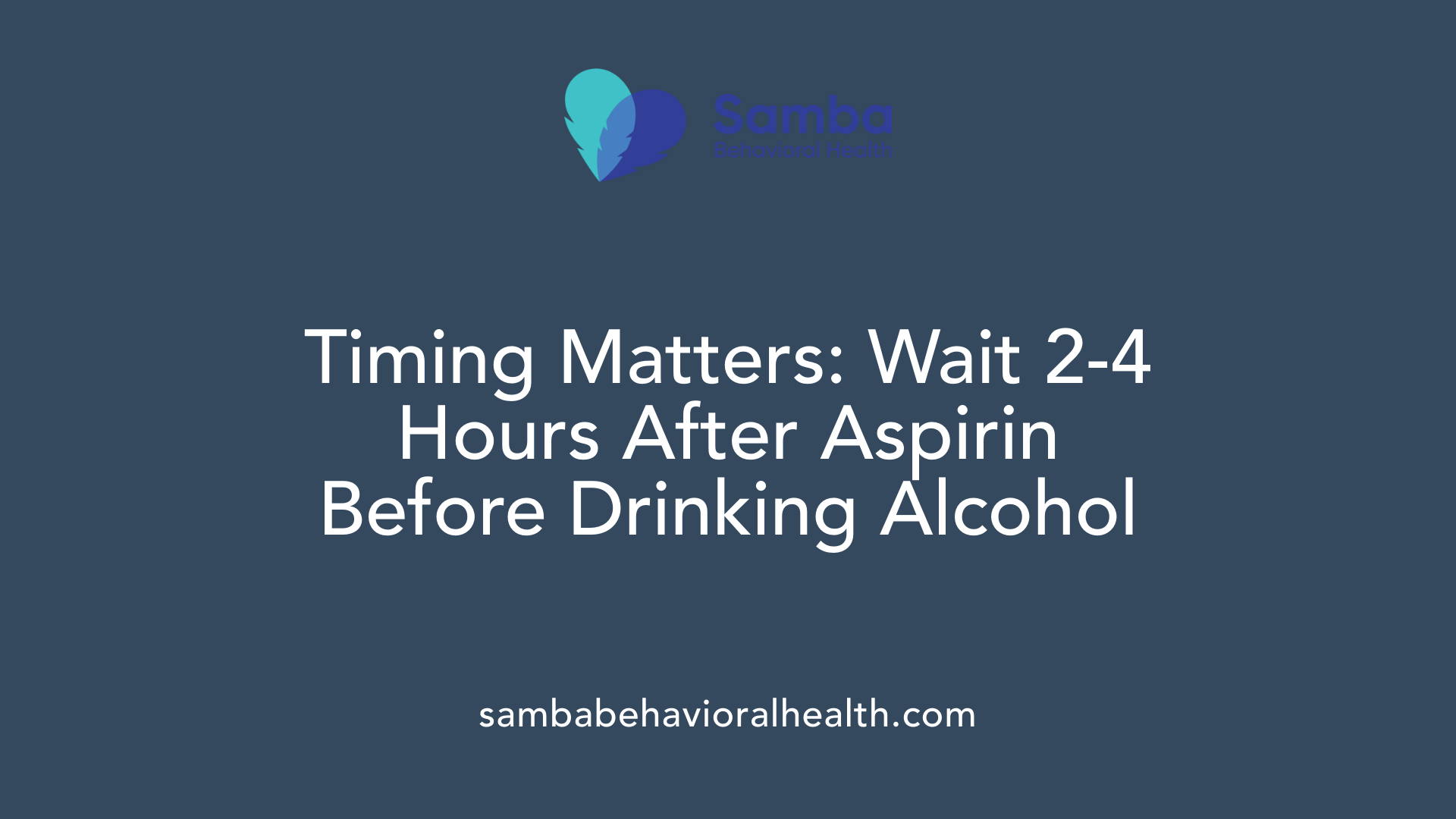 Timing Matters: Wait 2-4 Hours After Aspirin Before Drinking Alcohol