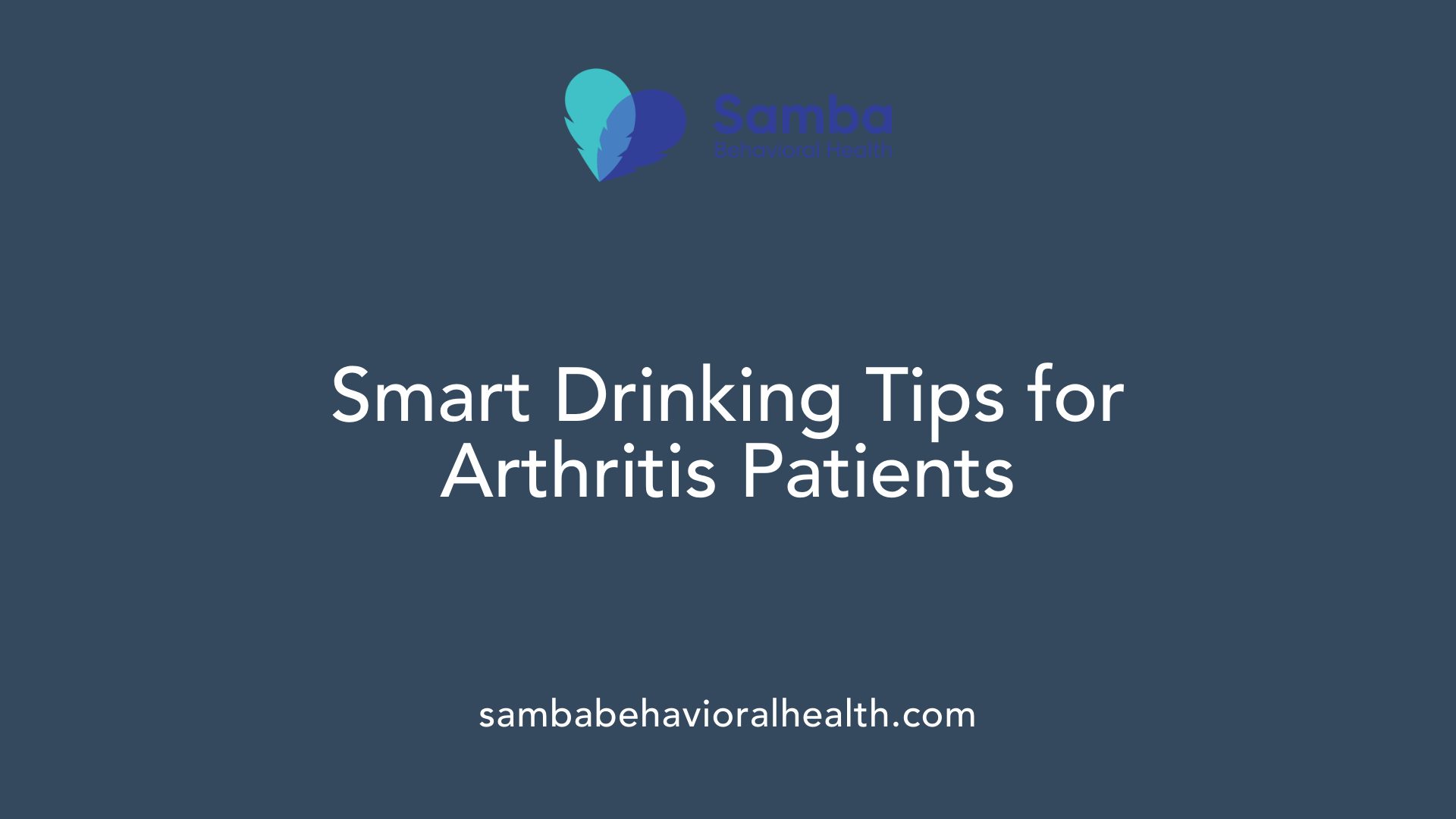 Smart Drinking Tips for Arthritis Patients