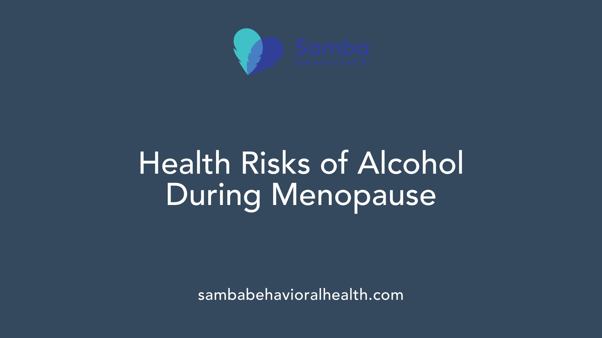 Health Risks of Alcohol During Menopause