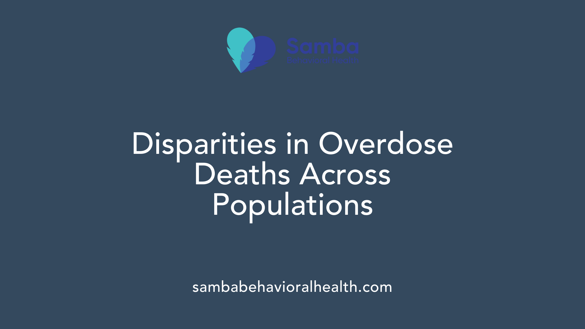 Disparities in Overdose Deaths Across Populations