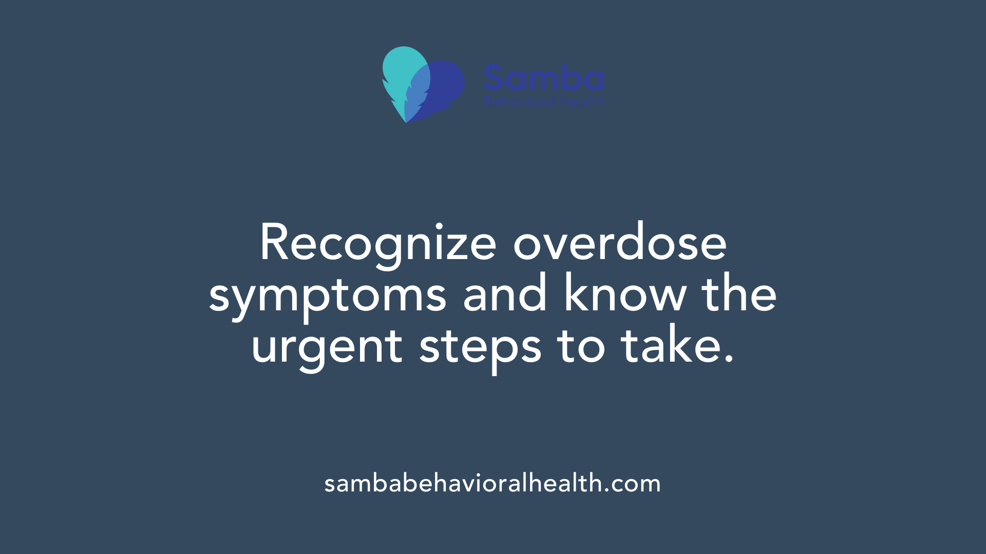 Recognize overdose symptoms and know the urgent steps to take.