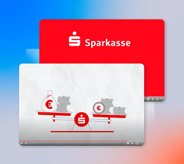 Digitales Mockup eines Spots für die Kreissparkasse Waiblingen