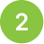Green circle with white number 2 in the center.