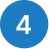 Blue circle with the white number 4 centered inside.