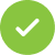 Green circle with a black check mark inside.