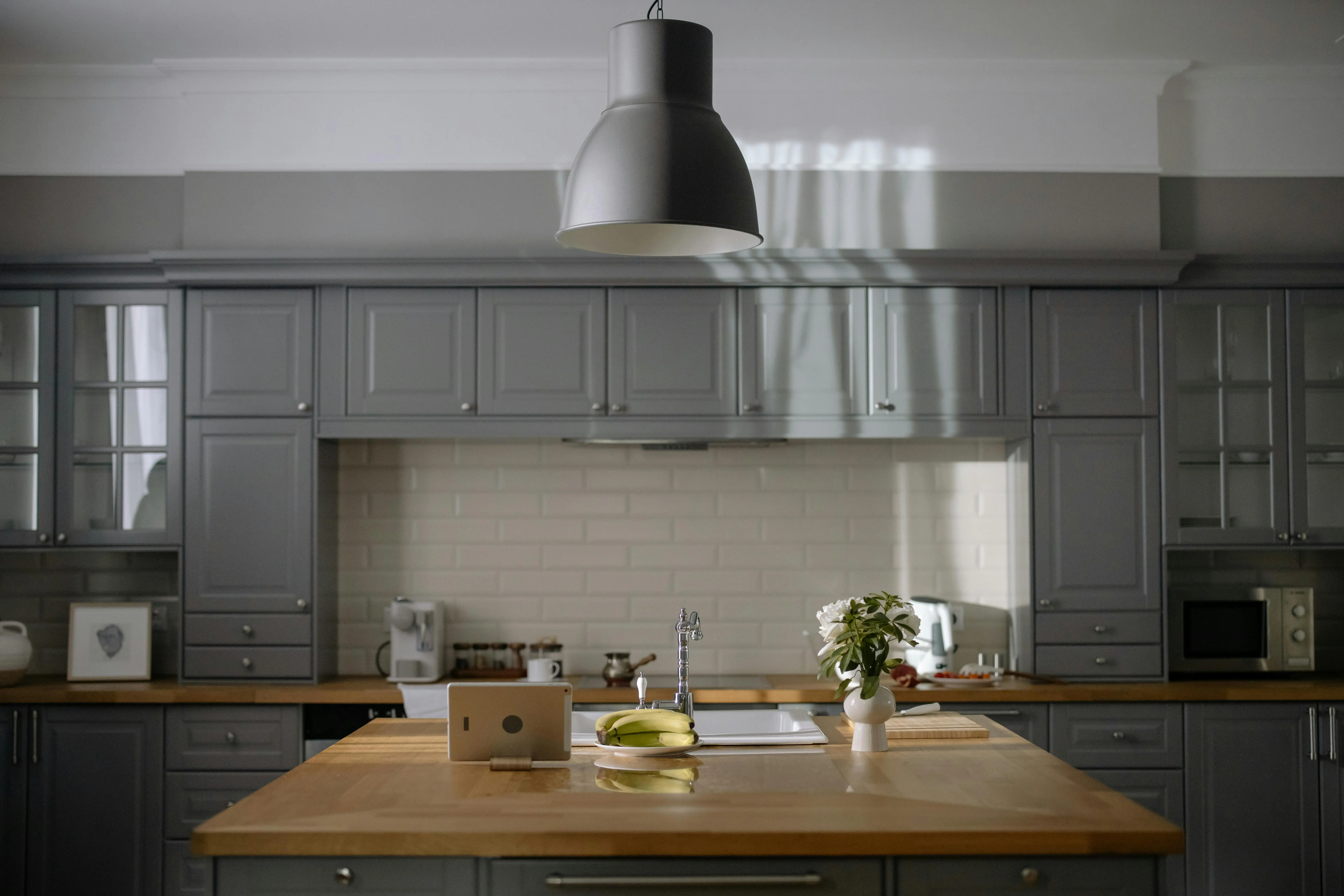 kitchen with several cabinets