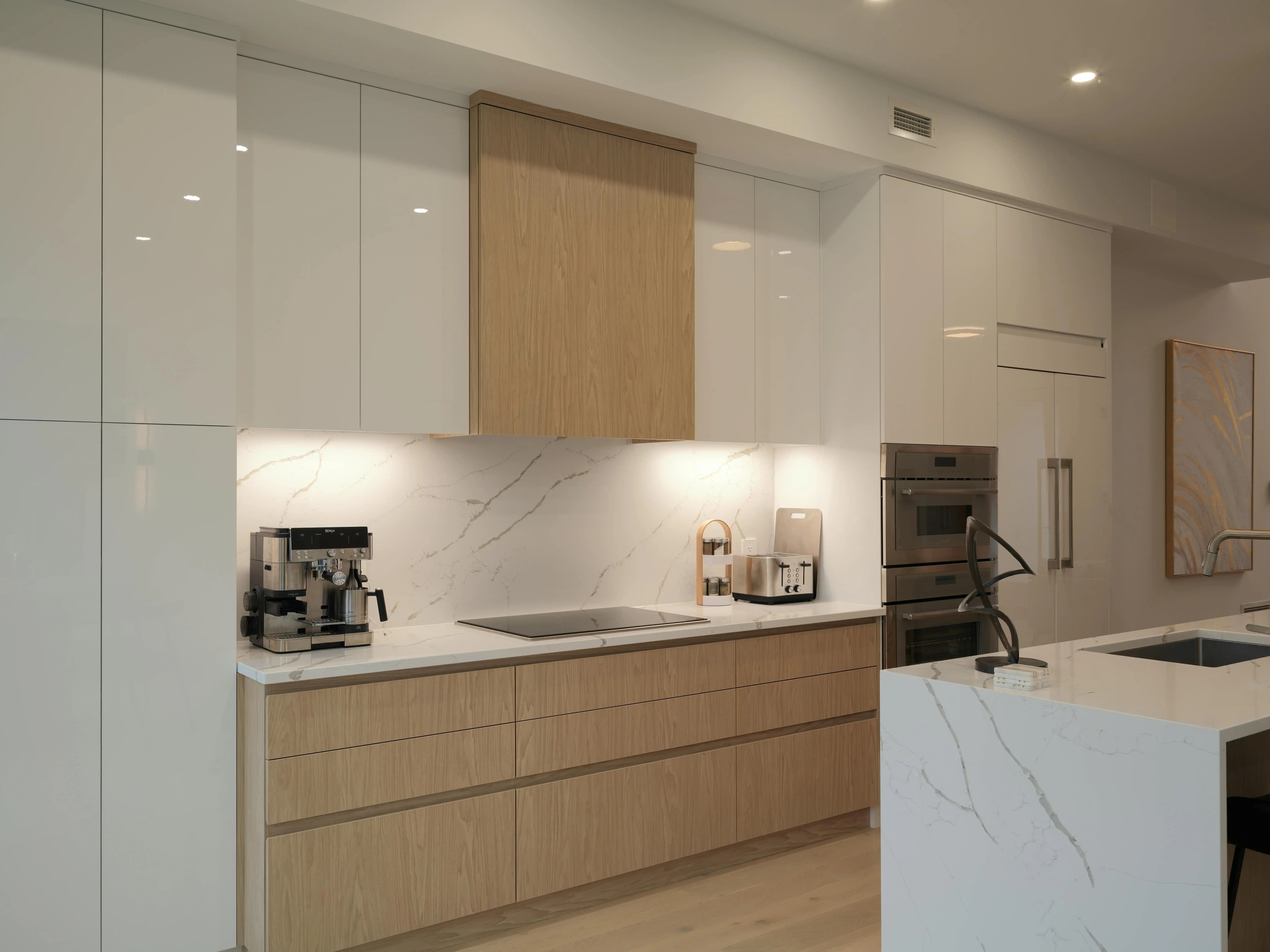Modern kitchen cabinetry renovation Lower Mainland BC Surrey White Rock