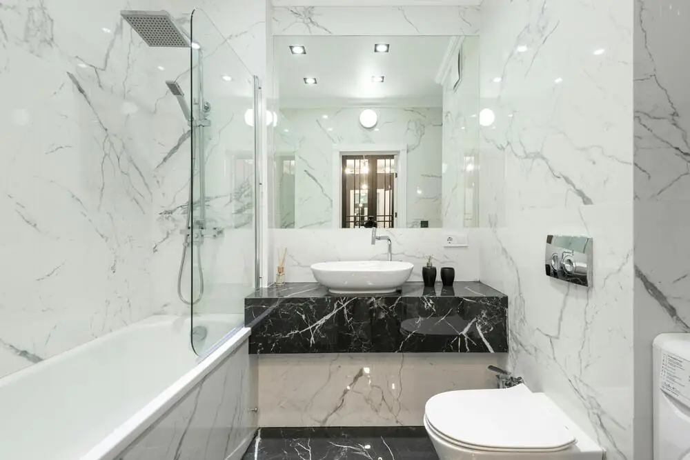 Bathroom renovation layout fixtures planning Surrey White Rock BC